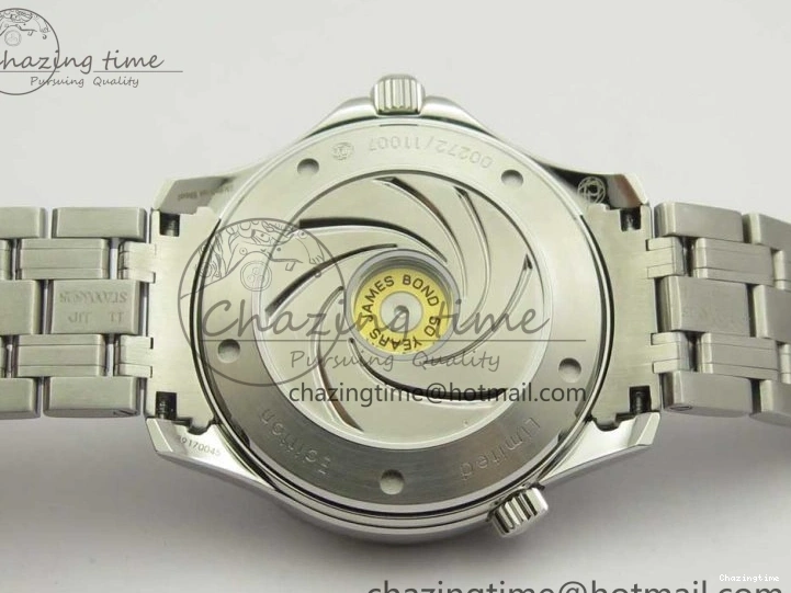 0206 Seamaster 300M Chronometer SS “007” Limited Edition OMF 1:1 Best Edition on SS Bracelet A2824 (Black Balance Wheel) V Seasonal 7952